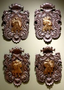 Silver repoussé with gold vermeil plaques from Bolivia, Phoenix Art Museum