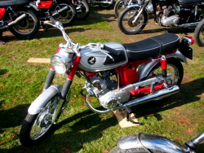 Silver Red Honda