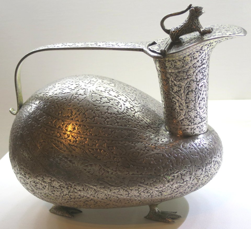 Silver ewer from Kashmir, Doris Duke Foundation for Islamic Art accession 57.43
