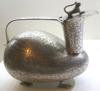 Silver ewer from Kashmir, Doris Duke Foundation for Islamic Art accession 57.43 photo