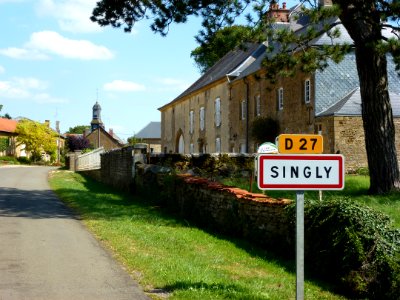 Singly (Ardennes) city limit sign photo