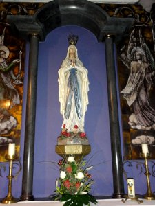Sint Martinuskerk Katwijk (Cuijk) Lourdesbeeld Lourdeskapel