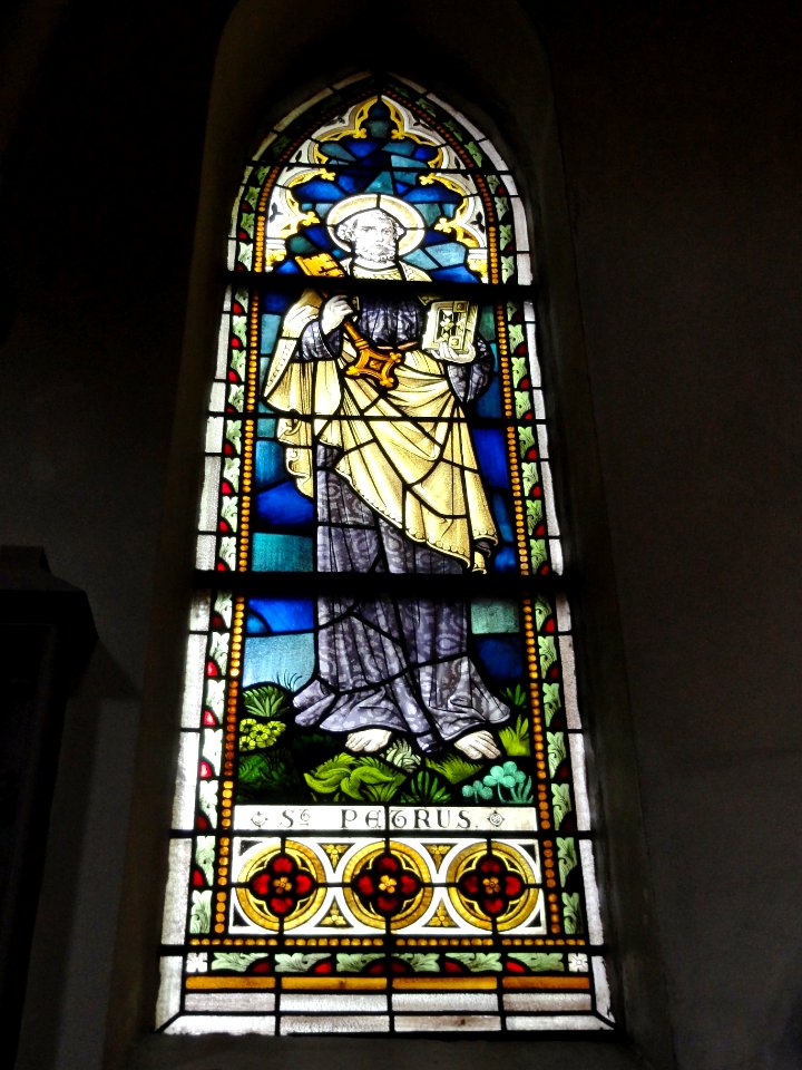 Sint Martinuskerk Katwijk (Cuijk) raam St. Petrus
