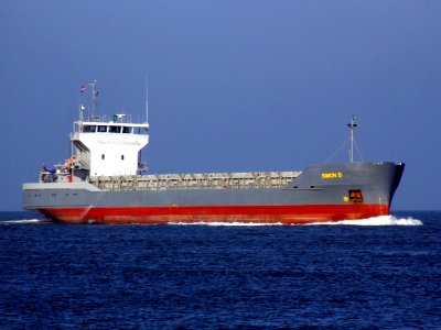 Simon B p1 approaching Port of Rotterdam