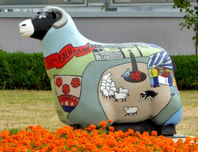 Simbach am Inn, Widderskulptur, 1