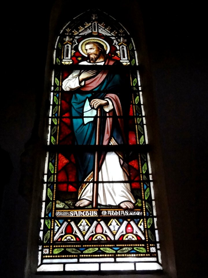 Sint Martinuskerk Katwijk (Cuijk) raam St. Mathias