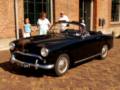 Simca Aronde 90G (1955), Dutch licence registration DE-77-09 pic