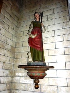 Signy-l'Abbaye (Ardennes) église, statue Sainte Germaine de Pibrac