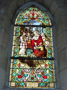 Signy-l'Abbaye (Ardennes) église, vitrail 03