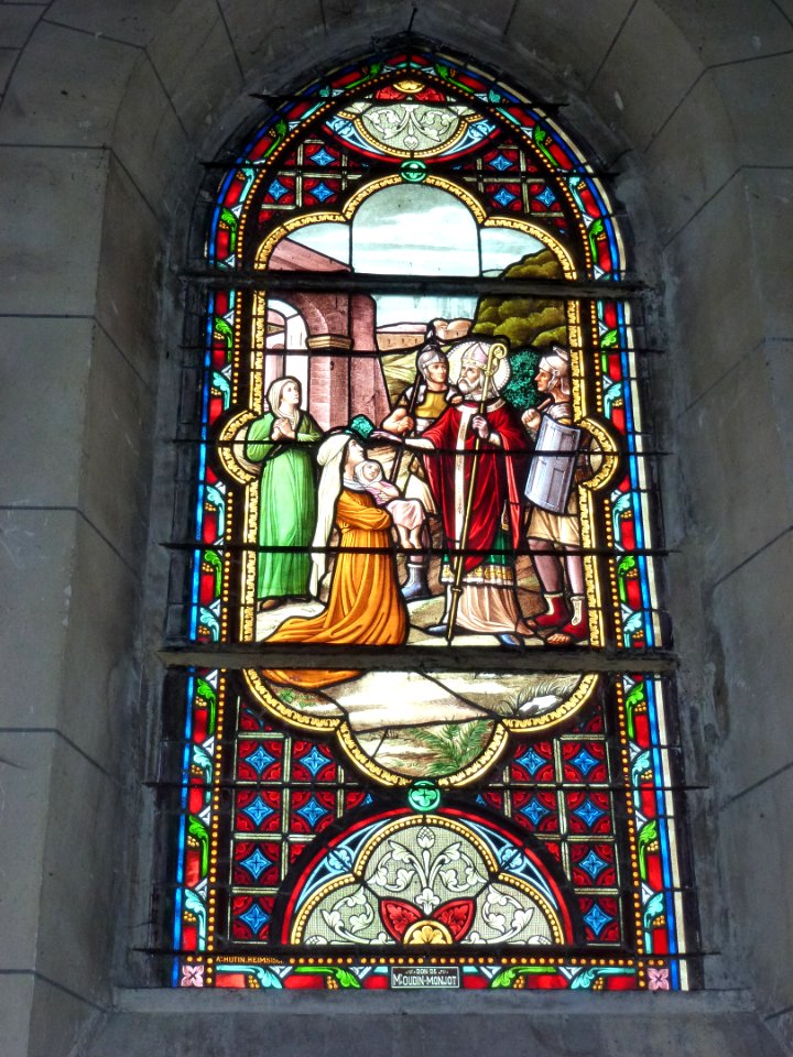 Signy-l'Abbaye (Ardennes) église, vitrail 09