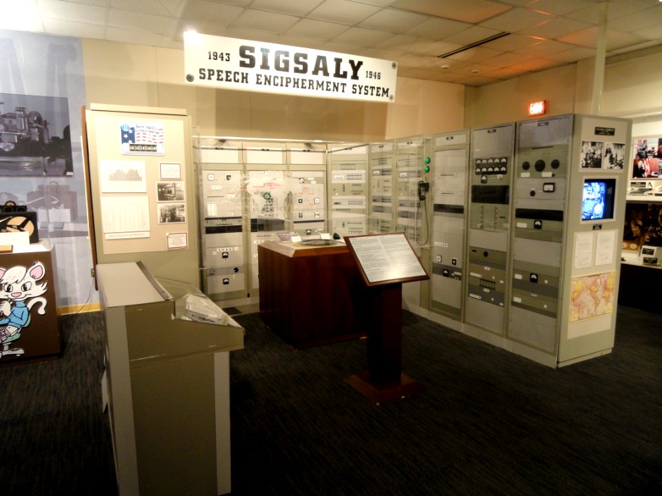 SIGSALY Speech Encipherment System exhibit - National Cryptologic Museum - DSC07919