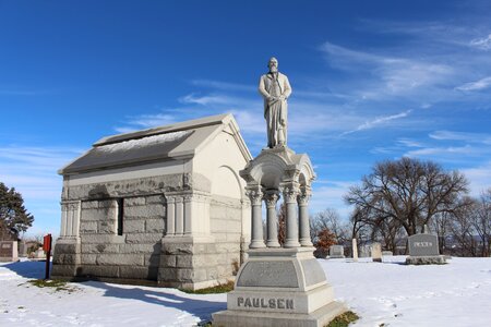 Dead cemetery winter