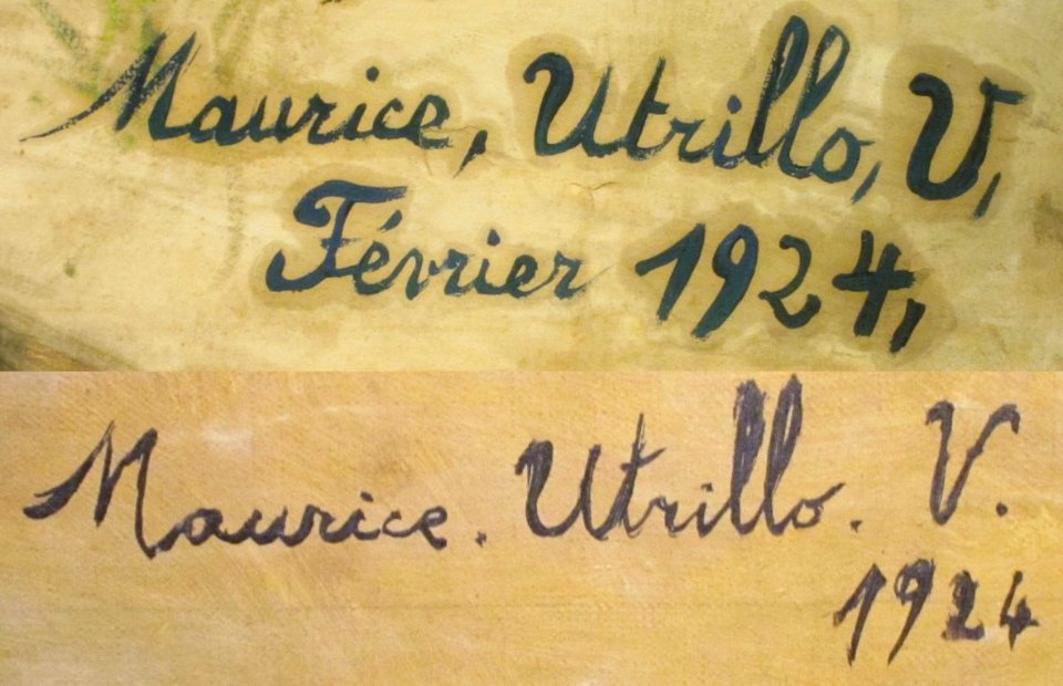Signatures of Maurice Utrillo