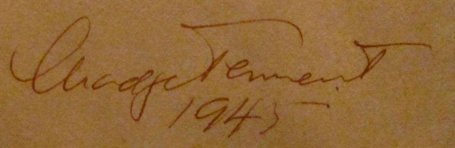 Signature of Madge Tennent, 1945