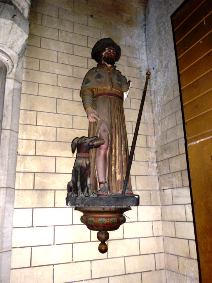 Signy-l'Abbaye (Ardennes) église, statue Saint Roch