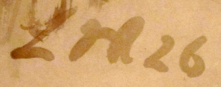 Signature of Ludwig Meidner, 1926