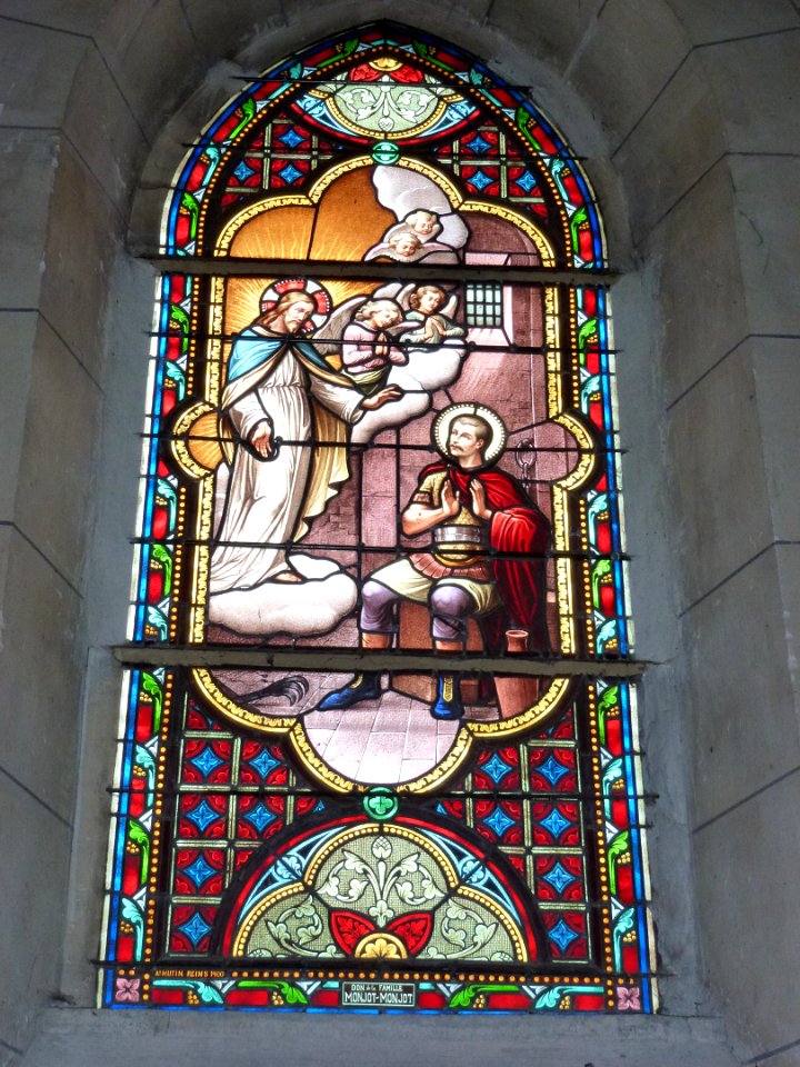 Signy-l'Abbaye (Ardennes) église, vitrail 05