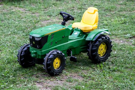 Tractor farm field