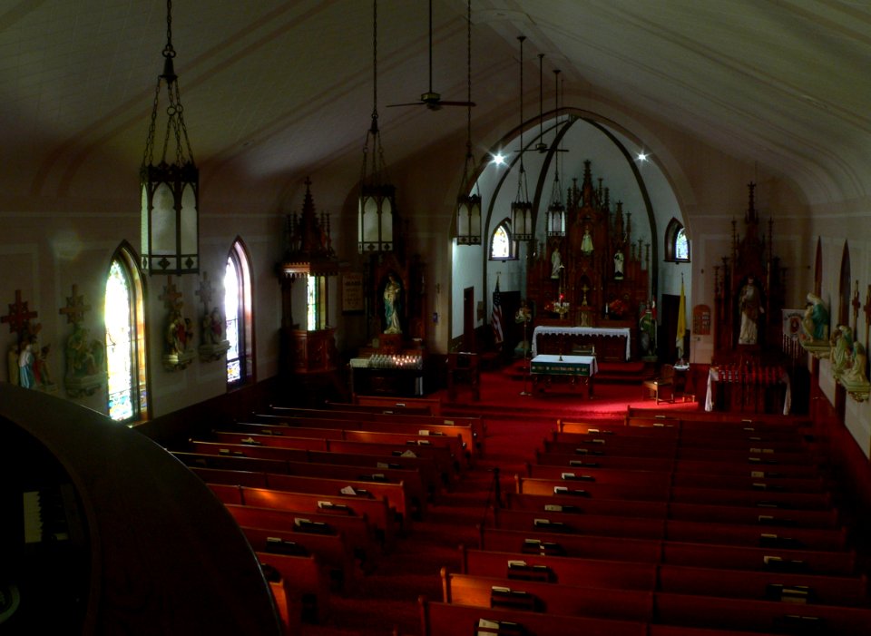 St. Wenceslaus church (Tabor, South Dakota) interior 1