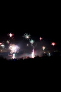 Silvesterfeuerwerk 2016, Wanfried, Hessen, Deutschland, IMG 3210 edit