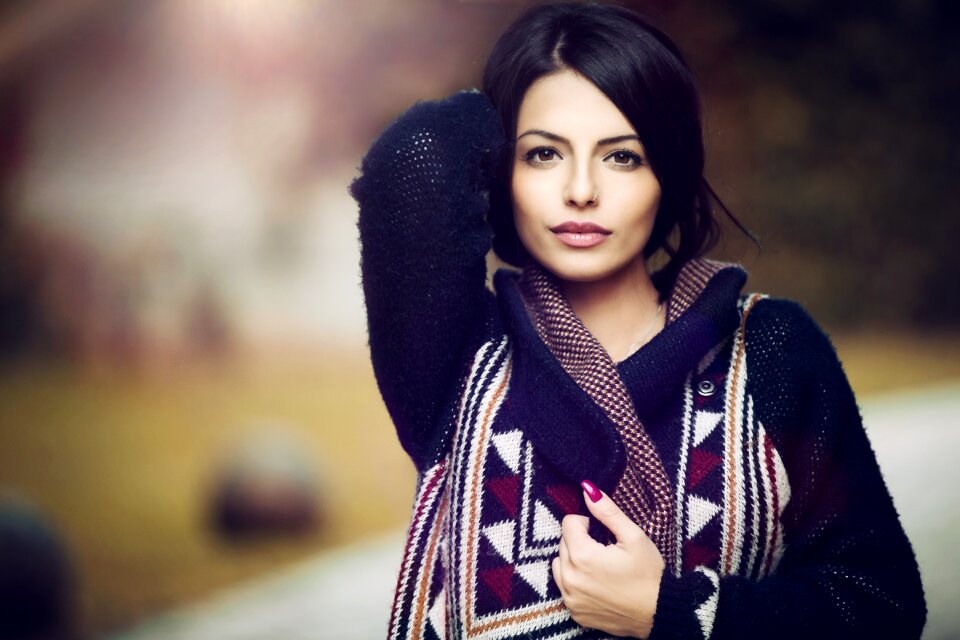 Young woman portrait femininity