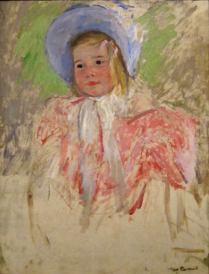 Simone in a Blue Bonnet (No. 1) by Mary Cassatt, San Diego Museum of Art