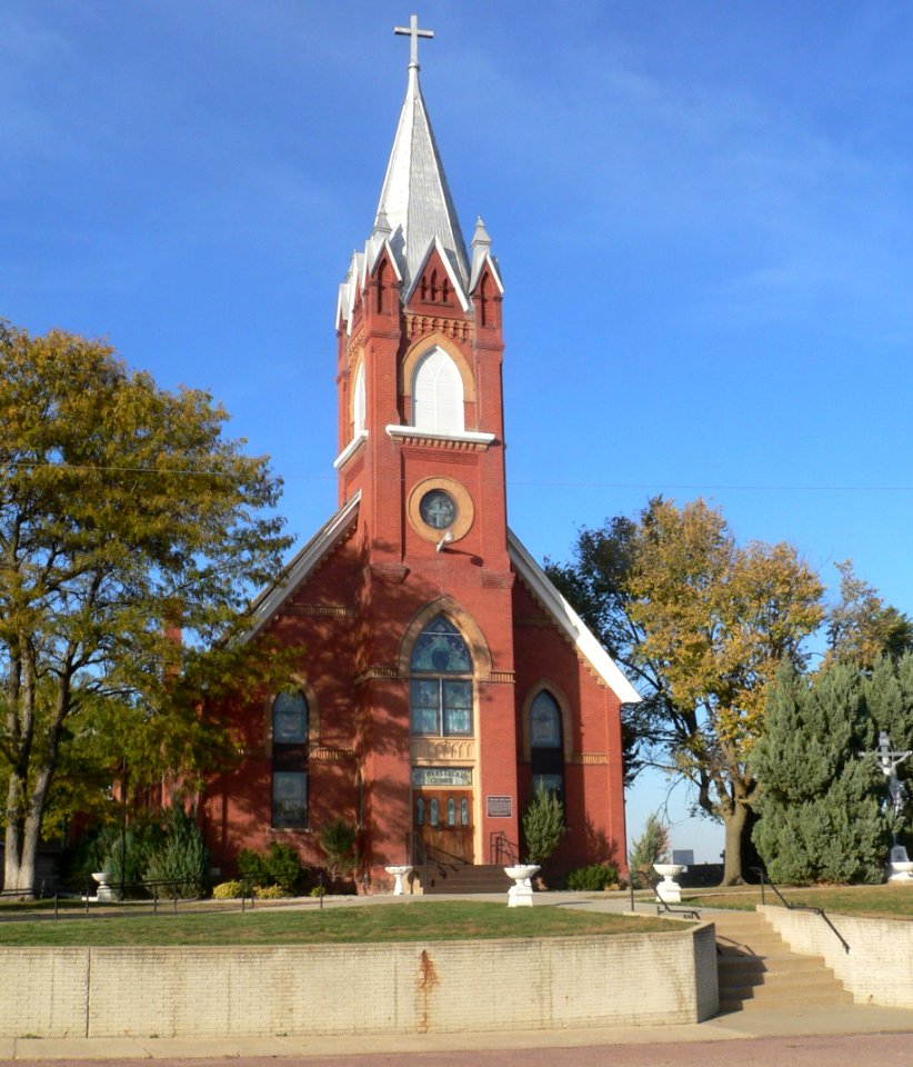 St. Wenceslaus church (Tabor, South Dakota) from SSW 1