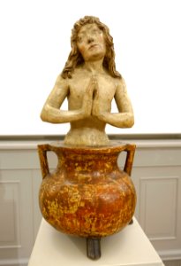 St. Vitus in a Kettle, Tirol, c. 1490, linden wood - Bode-Museum - DSC03586