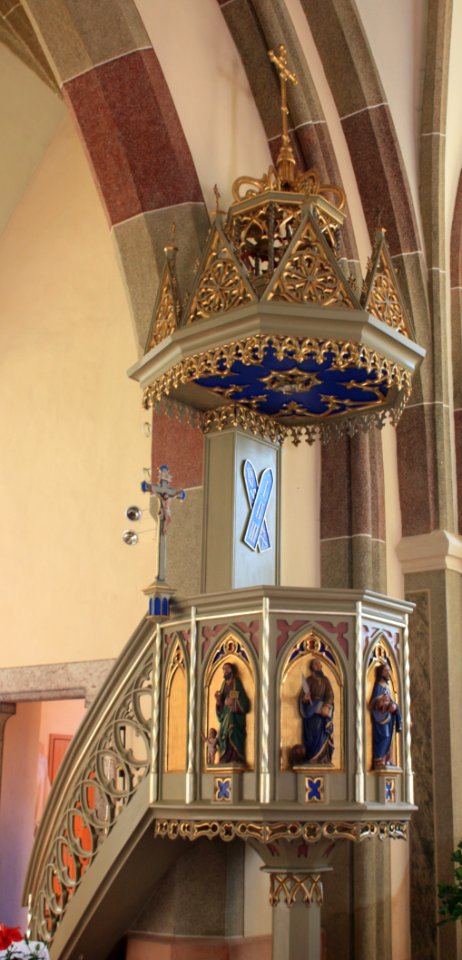 St Lorenzen im Gitschtal - Pfarrkirche - Kanzel