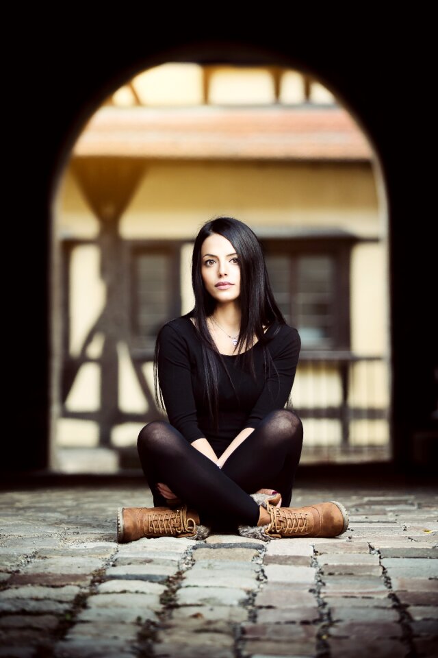 Femininity pose beautiful