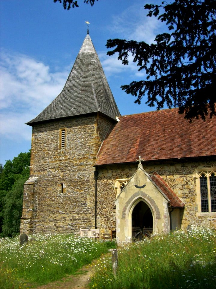St Laurence, Catsfield, tower and porch