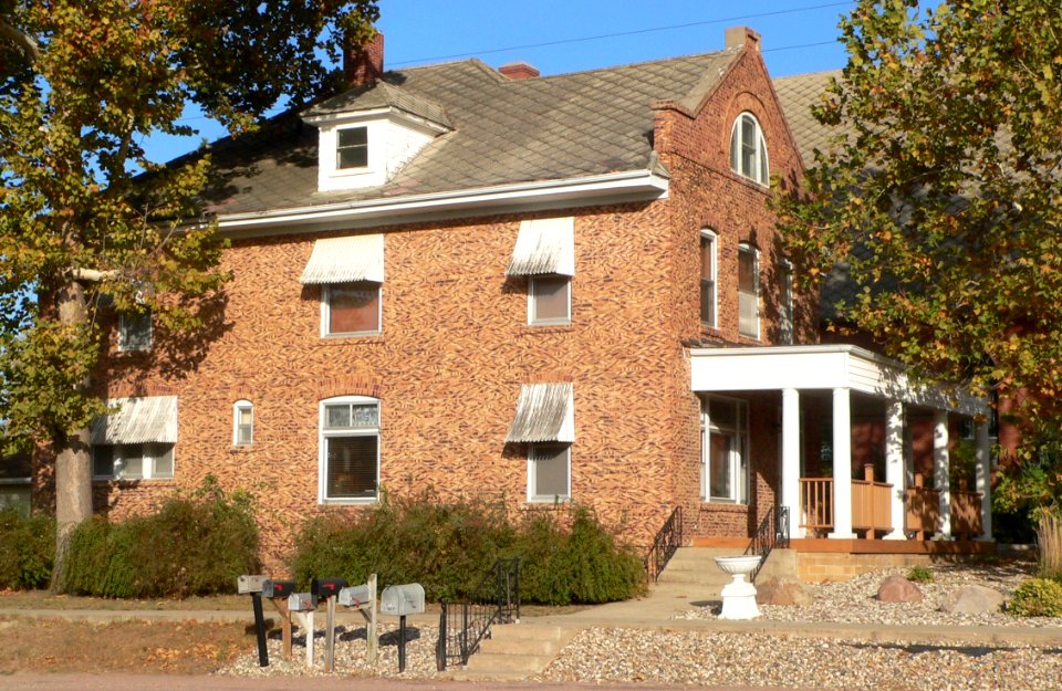 St. Wenceslaus rectory (Tabor, South Dakota) from SW 1