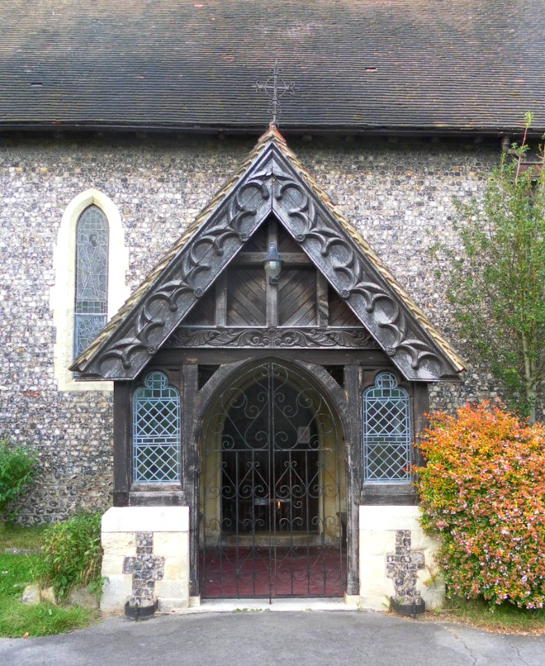 St Leonard's Church, New Church Road, Aldrington (NHLE Code 1298645) (September 2012) (Entrance Porch)