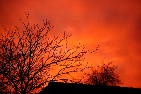 Sun dawn color photo
