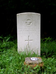 St John the Baptist's Church, Church Lane, Oakwood Hill (July 2013) (Gravestone) (2)