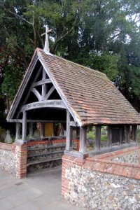 St John the Baptist's Church, London Road, Purbrook (May 2019) (Lychgate)