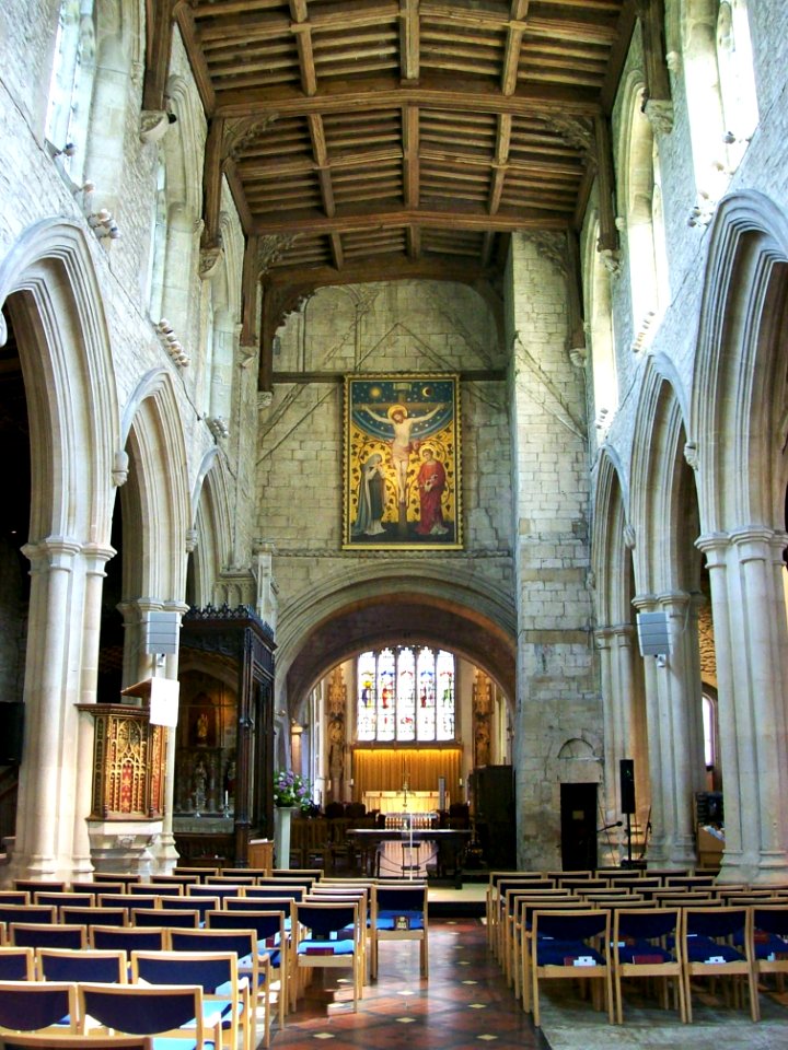 St John, Burford, the nave
