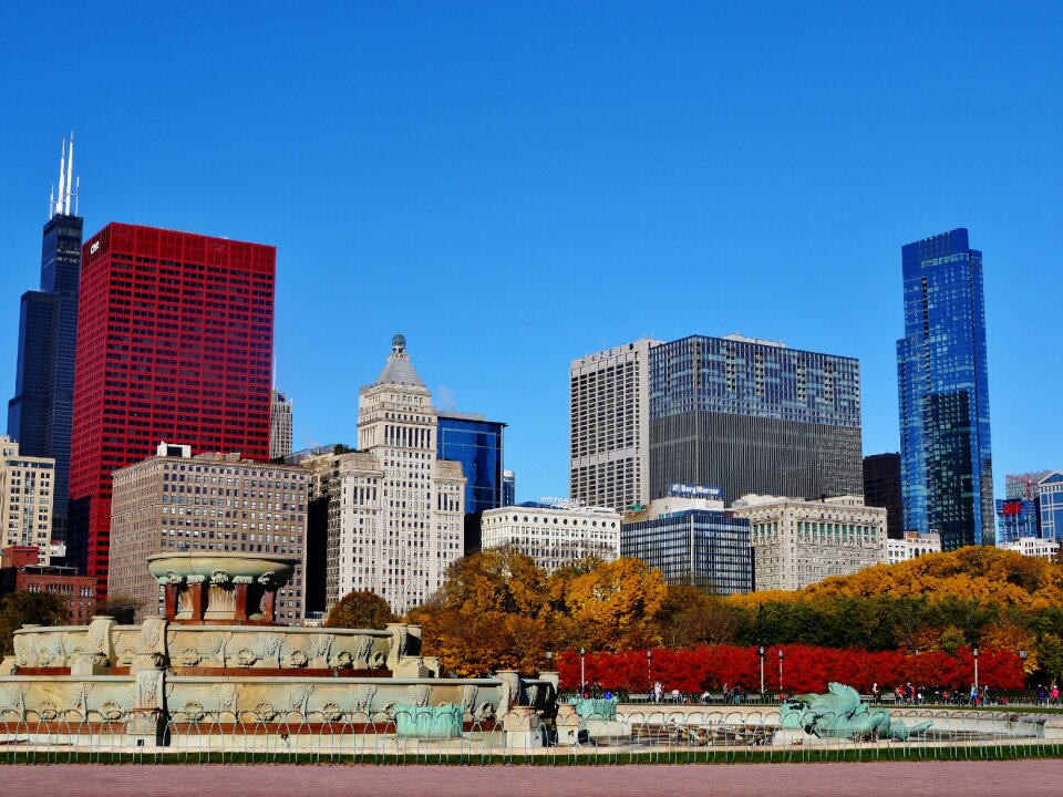 Architecture chicago skyline midwest