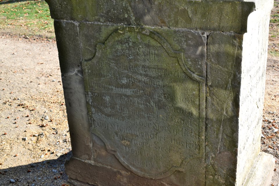 St. Vit - Bildstock Stromberger Straße - Rückseite -Inschrift