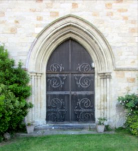 St John the Evangelist's Church, Carter Street, Sandown (July 2016) (Doorway)