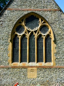 St John the Evangelist's Church, Inholms Lane, North Holmwood (NHLE Code 1228416) (July 2013) (Window)