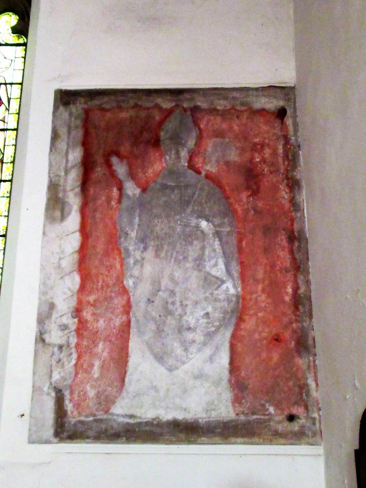 St John the Baptist, Widford, wall painting 02