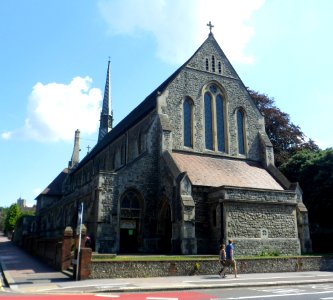 St John the Evangelist's Church, junction of London Road and Knoyle Road, Preston Park, Brighton (NHLE Code 1380756) (August 2013) (4)