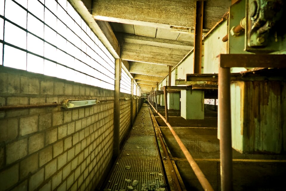 Abandoned industrial building lapsed
