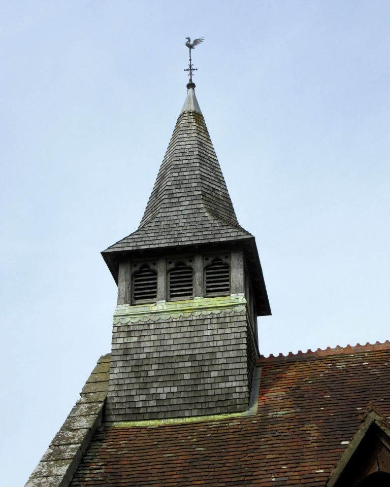 St John the Baptist's Church, Yaverland Road, Yaverland (May 2016) (Spire)