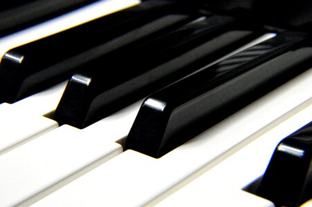 Music piano keys black photo