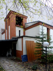 St. Richard (Berlin-Neukölln) alte Kapelle Schrägansicht