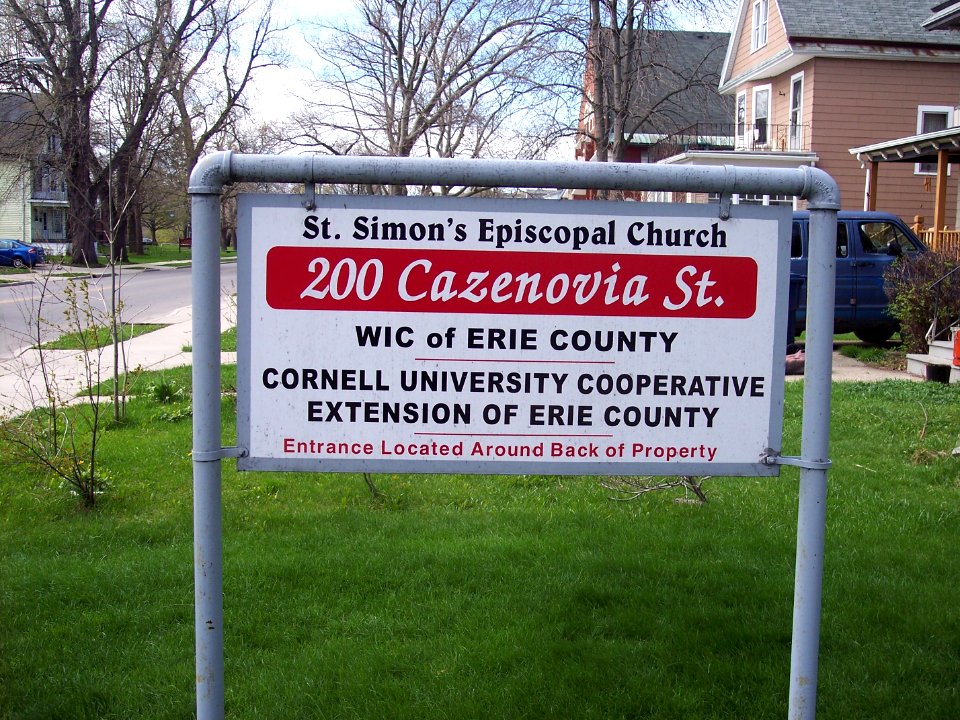 St. Simon's Community Church sign
