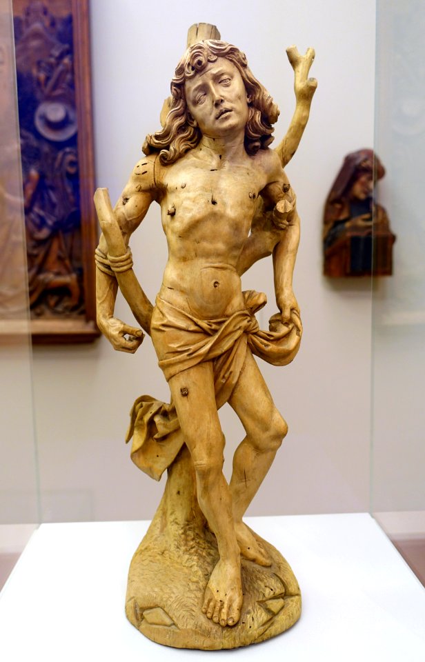 St. Sebastian, probably by Franz Maidburg, c. 1515, linden wood - Bode-Museum - DSC03319