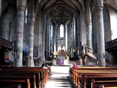St. Michael in Schwäbisch Hall, Blick nach E zum Chor